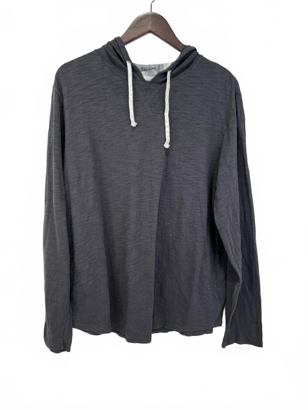 Vince Men's XL Dark Gray Cotton Hoodie